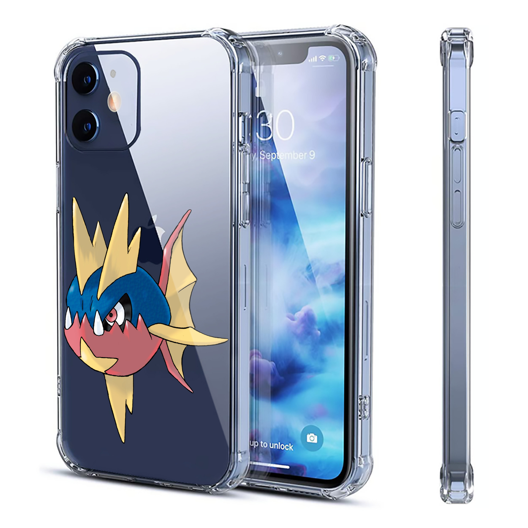（画像用） ポケットモンスター Pokémon 【iPhone 12シリーズ対応】透明スマホケース（クリアソフトケース）